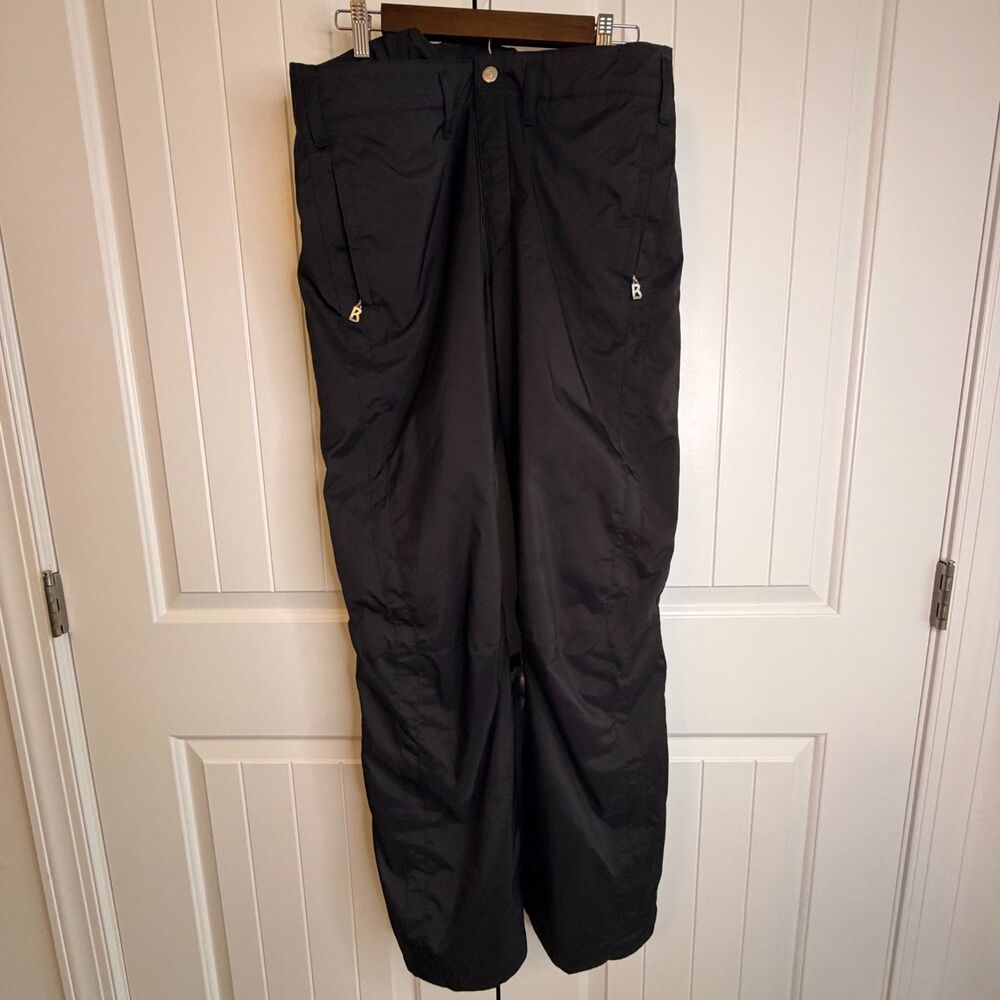 Bogner Women’s Ski Snow Pants Size 14 Black Insulated Winter Luxury EUC